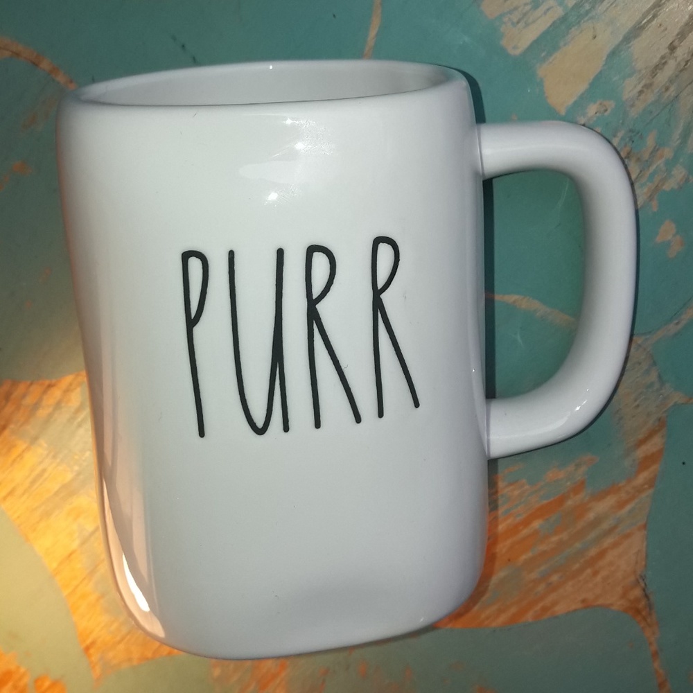 Rae Dunn Mug PURR Coffee Cup Gift NEW Nwt - Picture 1 of 6